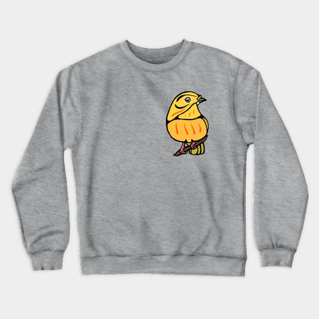 Yellow Warbler Graphic Crewneck Sweatshirt by New World Aster 